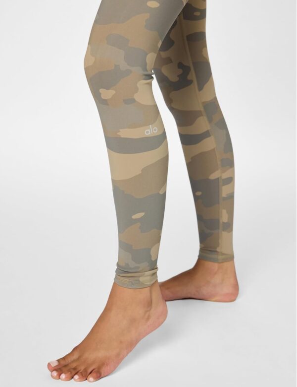 Leggings Alo Yoga Vapor a Vita Alta Donna Putty Camouflage-4