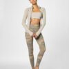 Leggings Alo Yoga Vapor a Vita Alta Donna Putty Camouflage-5
