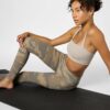 Leggings Alo Yoga Vapor a Vita Alta Donna Putty Camouflage-1