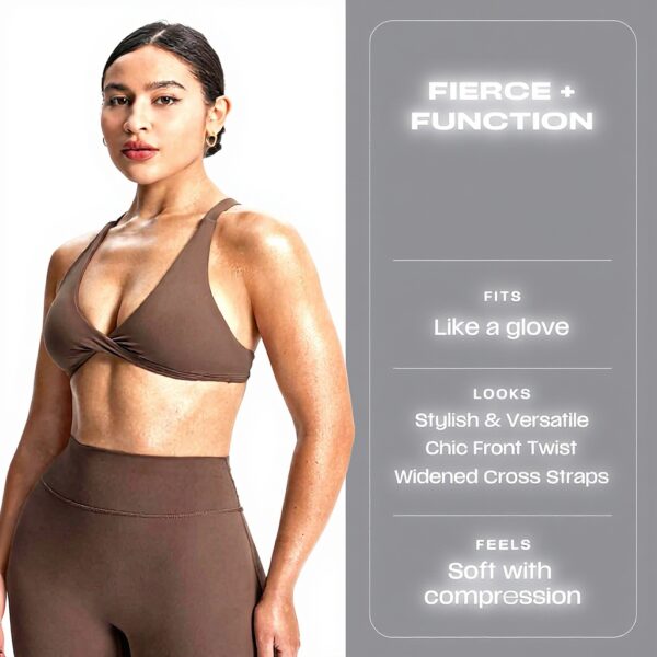 Aoxjox Reggiseno Sportivo Donna Spalline Incrociate