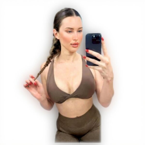 Aoxjox Reggiseno Sportivo Donna Spalline Incrociate