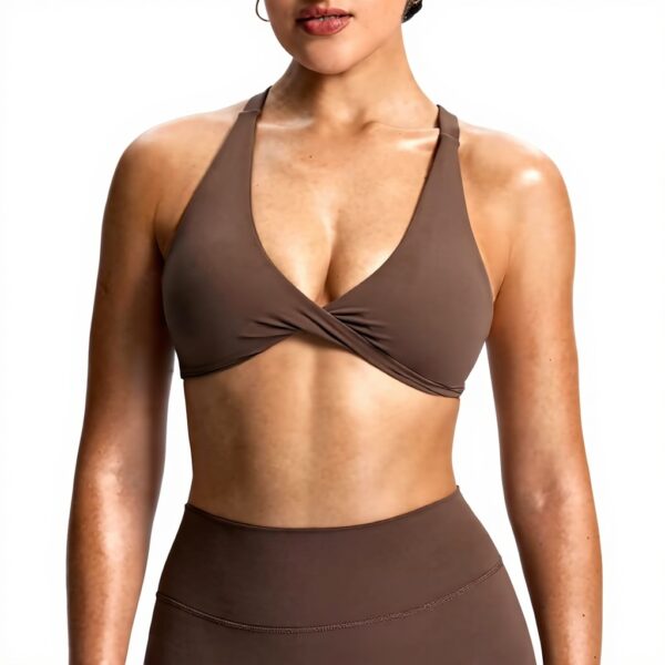 Aoxjox Reggiseno Sportivo Donna Spalline Incrociate