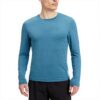 Maglietta sportiva Energetics Alois LS uomo blu petrol