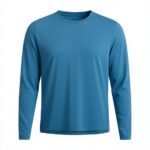 Maglietta sportiva Energetics Alois LS uomo blu petrol