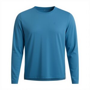 Maglietta sportiva Energetics Alois LS uomo blu petrol