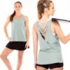 Canotta Donna Franklin Sports Lattice Aloe Tennis Golf