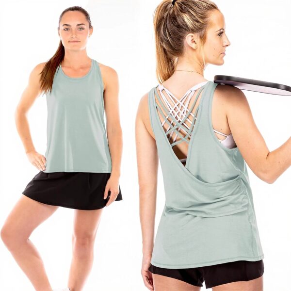 Canotta Donna Franklin Sports Lattice Aloe Tennis Golf