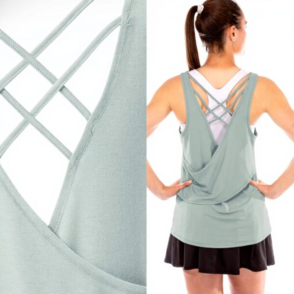 Canotta Donna Franklin Sports Lattice Aloe Tennis Golf