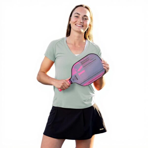 Maglietta sportiva donna Franklin Sports V-neck aloe comoda