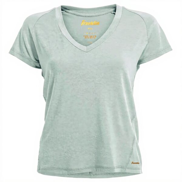 Maglietta sportiva donna Franklin Sports V-neck aloe comoda
