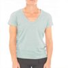 Maglietta sportiva donna Franklin Sports V-neck aloe comoda