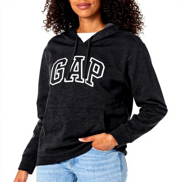 Felpa Donna GAP Logo Hoodie Cappuccio Pile Morbido
