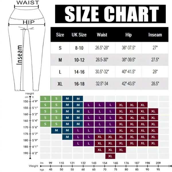 Leggings da donna Neonysweets stampati elastici yoga fitness