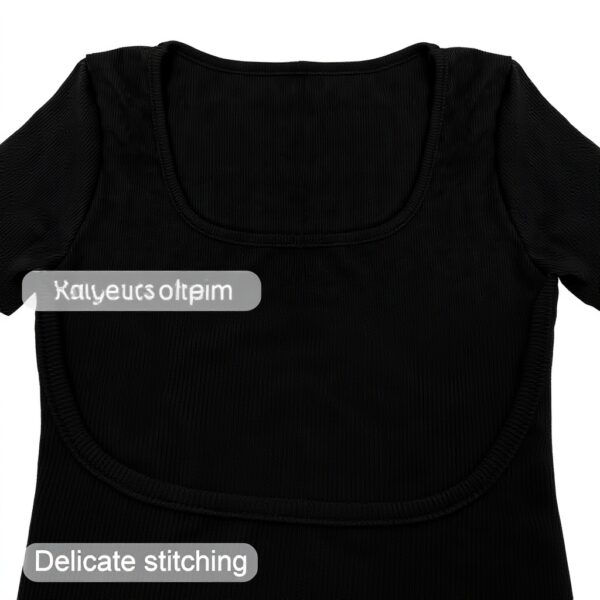 SEAUR Tuta yoga donna aderente maniche lunghe nero