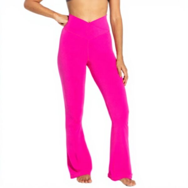 Sunzel Leggings Svasati Donna Vita Incrociata Tessuto