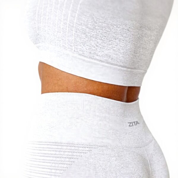 Pantaloncini donna ZITA vita alta senza cuciture Cloud Aloe