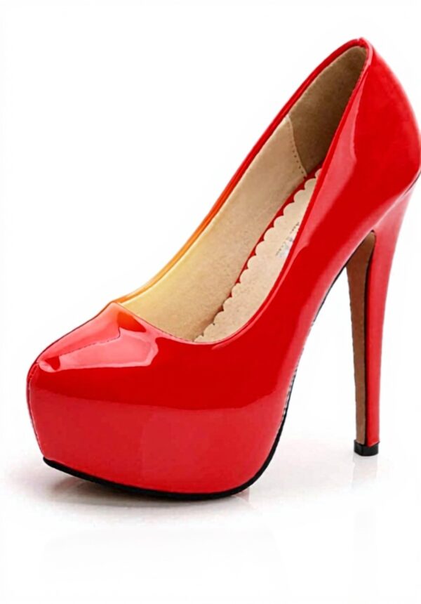 Décolleté donna OCHENTA punta chiusa tacco alto plateau