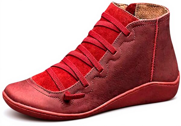 Stivali donna Xmiral leopardati lacci piatti casual