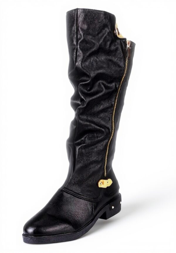 Stivali Donna Xmiral Lunghi Alti Tacchi Bassi Cerniera