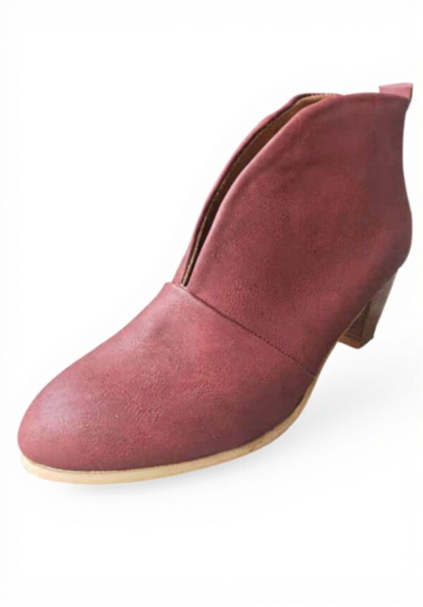 Stivaletti Donna Xmiral Pelle Tacco Moda Stivali