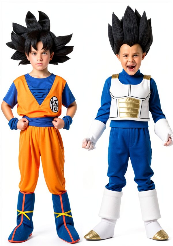 Costume bambino poliestere blu bianco oro 7-9 anni-7