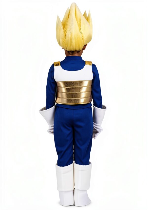 Costume bambino poliestere blu bianco oro 7-9 anni-5