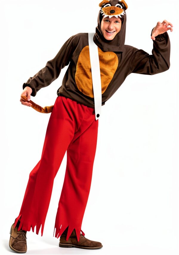My Other Me Costume Lupo Uomo Camicia Marrone Pantaloni