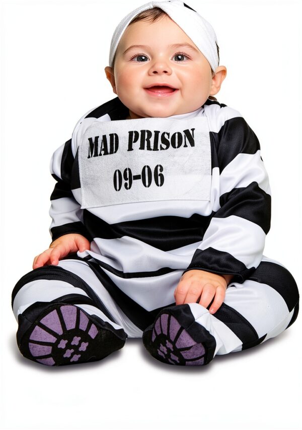 Costume carcerato My Other Me morbido per bambini feste-2