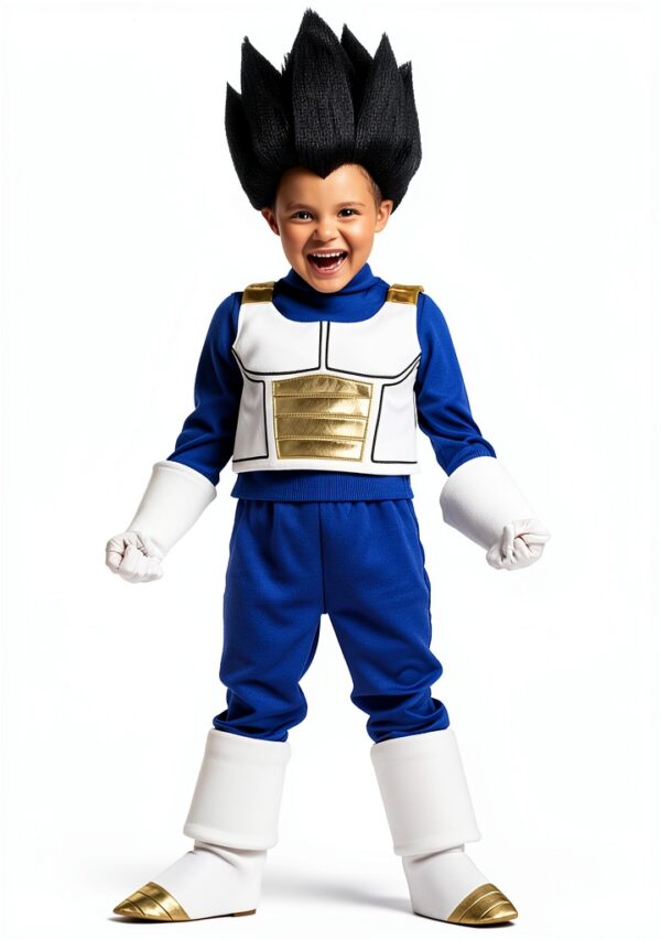 Costume bambino poliestere blu bianco oro 7-9 anni-0