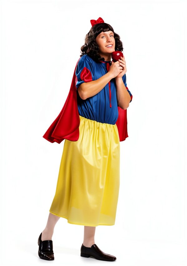 My Other Me Costume Biancaneve Uomo M-L Canotta Blu Gonna