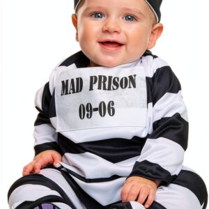 Costume carcerato My Other Me morbido per bambini feste-0