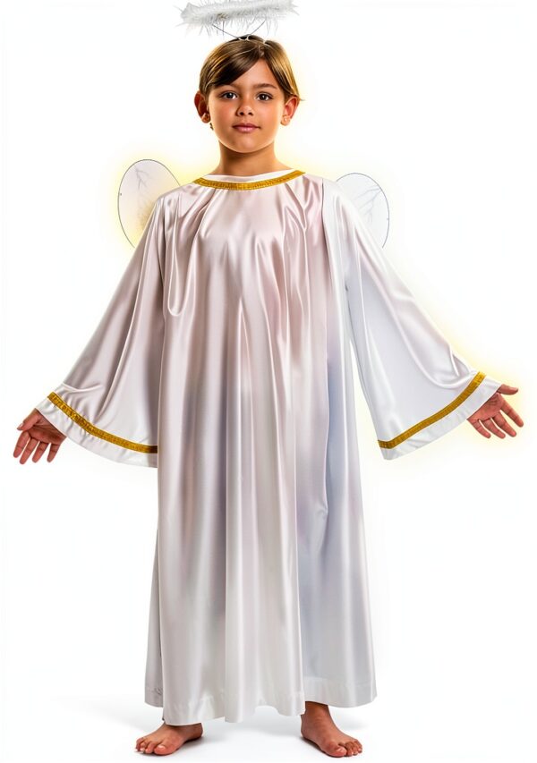 Costume angelo bambini My Other Me tunica bianca ali 7-9