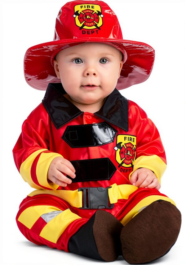Costume pompiere neonato My Other Me tuta cappello scarpine