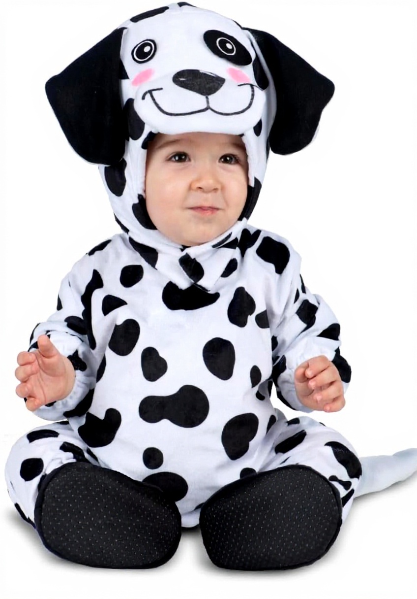 'Bambino che indossa il costume dalmata My Other Me in una festa'