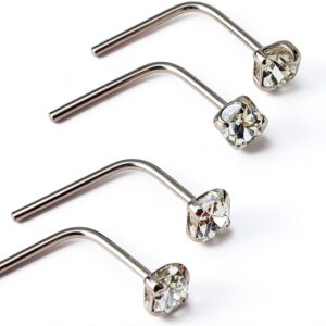 Piercing naso argento Sterling 2mm L discountsilver-0
