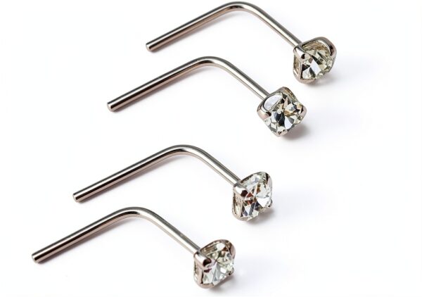 Piercing naso argento Sterling 2mm L discountsilver-0