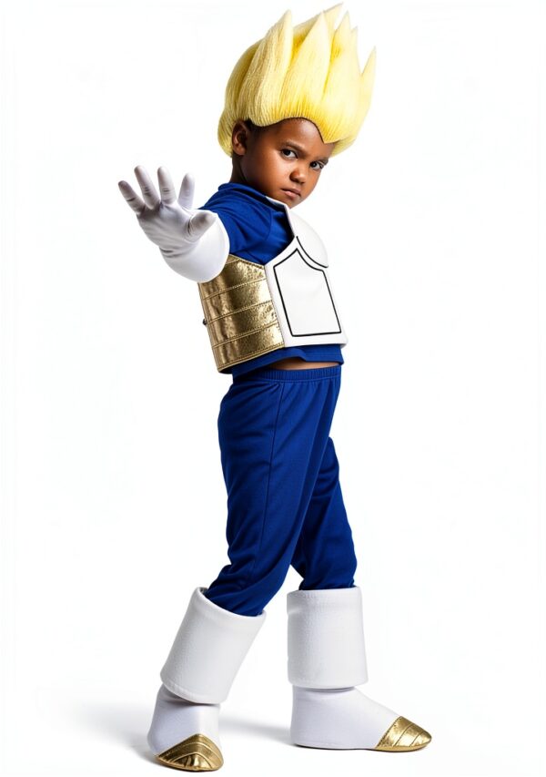 Costume bambino poliestere blu bianco oro 7-9 anni-4