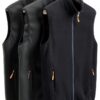 Gilet Primavera Autunno Uomo Stand Collare Polar Tinta Unita 3XL/4XL-1