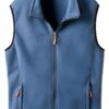 Gilet Primavera Autunno Uomo Stand Collare Polar Tinta Unita 3XL/4XL-2