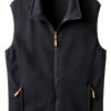Gilet Primavera Autunno Uomo Stand Collare Polar Tinta Unita 3XL/4XL-6