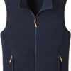 Gilet Primavera Autunno Uomo Stand Collare Polar Tinta Unita 3XL/4XL-4