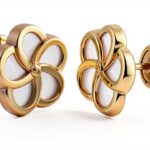 Orecchini in oro 18k Tulip 6 mm – MAJ – design fiore madreperla-0