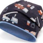 Berretto per bambini in cotone a doppio strato, Maja, colore cantiere-0