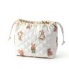 Borsa cosmetica imbottita con coulisse e fodera in tela, bella borsa da toilette da viaggio per donna, multicolore, X-Large-4