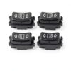 MAJS per Mercedes W124 W126 W201 Console Interruttore Alzacristallo Elettrico 1248204510 1248204610 Anteriore Posteriore Sinistra Destra Pulsante Interruttore Alzacristalli (Colore : 4 PCS Set)-0