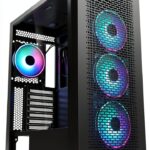 Itek Case Itek MAJES 40 - Gaming Mid Tower, 4x12cm ARGB fan, 2xUSB3, Tempered Glass Left Side Cover-0