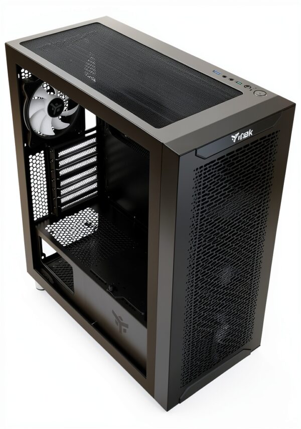 Itek Case Itek MAJES 40 - Gaming Mid Tower, 4x12cm ARGB fan, 2xUSB3, Tempered Glass Left Side Cover-5